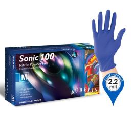 Aurelia® Sonic 100 Powder-Free Nitrile Gloves, Blue XL